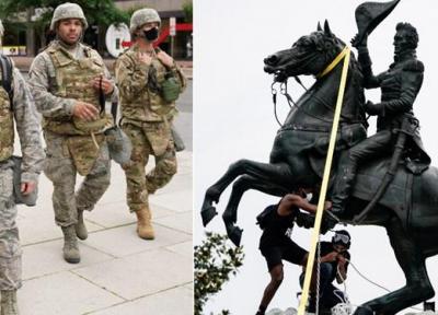 صدها نیروی گارد ملی آمریکا در واشنگتن به حالت آماده باش درآمدند